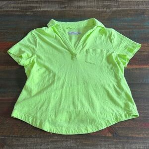 NWOT Vineyard Vines Green Women's Polo Shirt